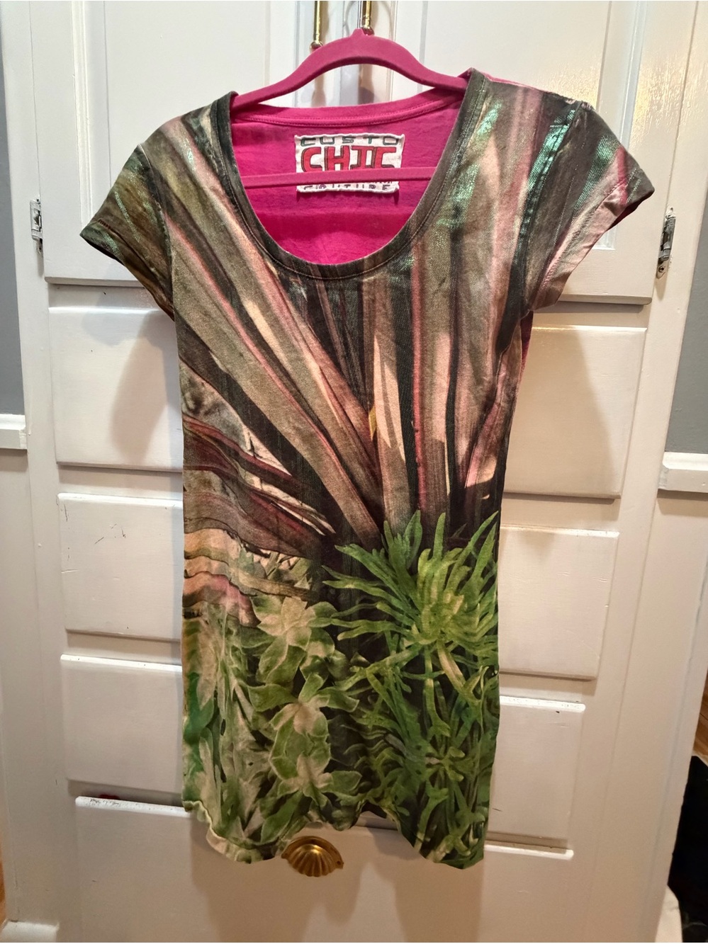 Custo Barcelona Vintage Y2K Multicolor Tunic Shift Dress Artsy Designer Spain 2